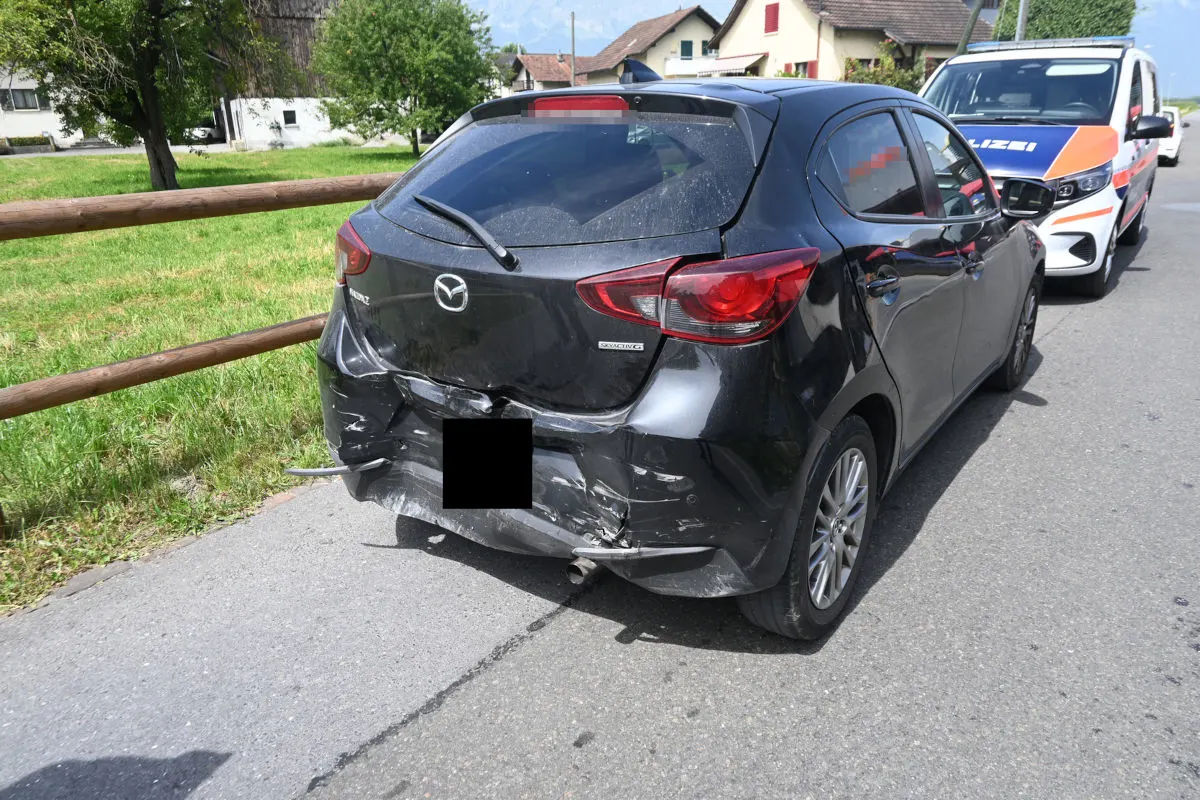 Auffahrunfall in Schaan FL – Zwei Personen verletzt