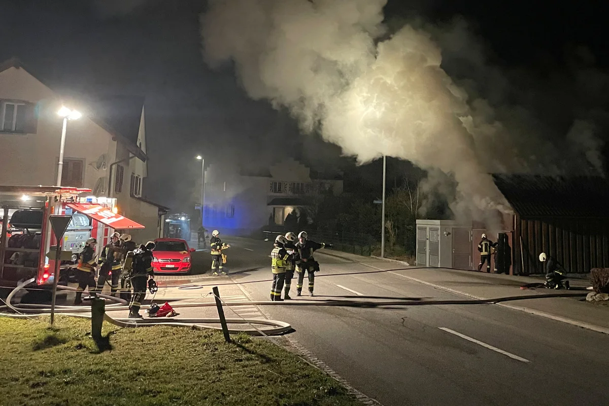 Hugelshofen TG - Mehrere zehntausend Franken Sachschaden nach Brand