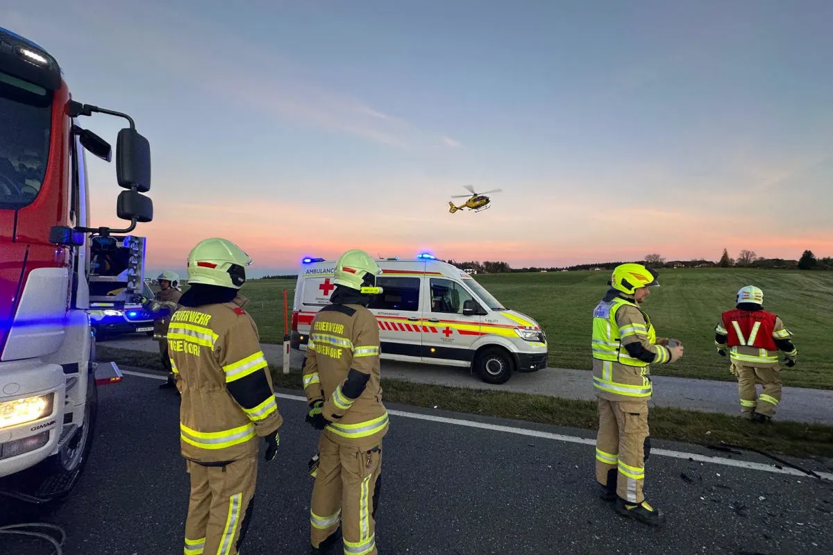 Eugendorf S – Zwei Verletzte bei Unfall