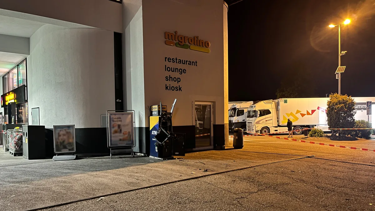 Kölliken AG – Bankomat in die Luft gejagt