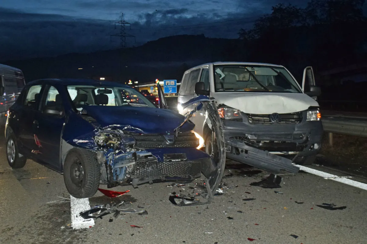 Dagmersellen/Inwil A2 A14 - Zwei Unfälle auf der Autobahn – drei Personen verletzt 