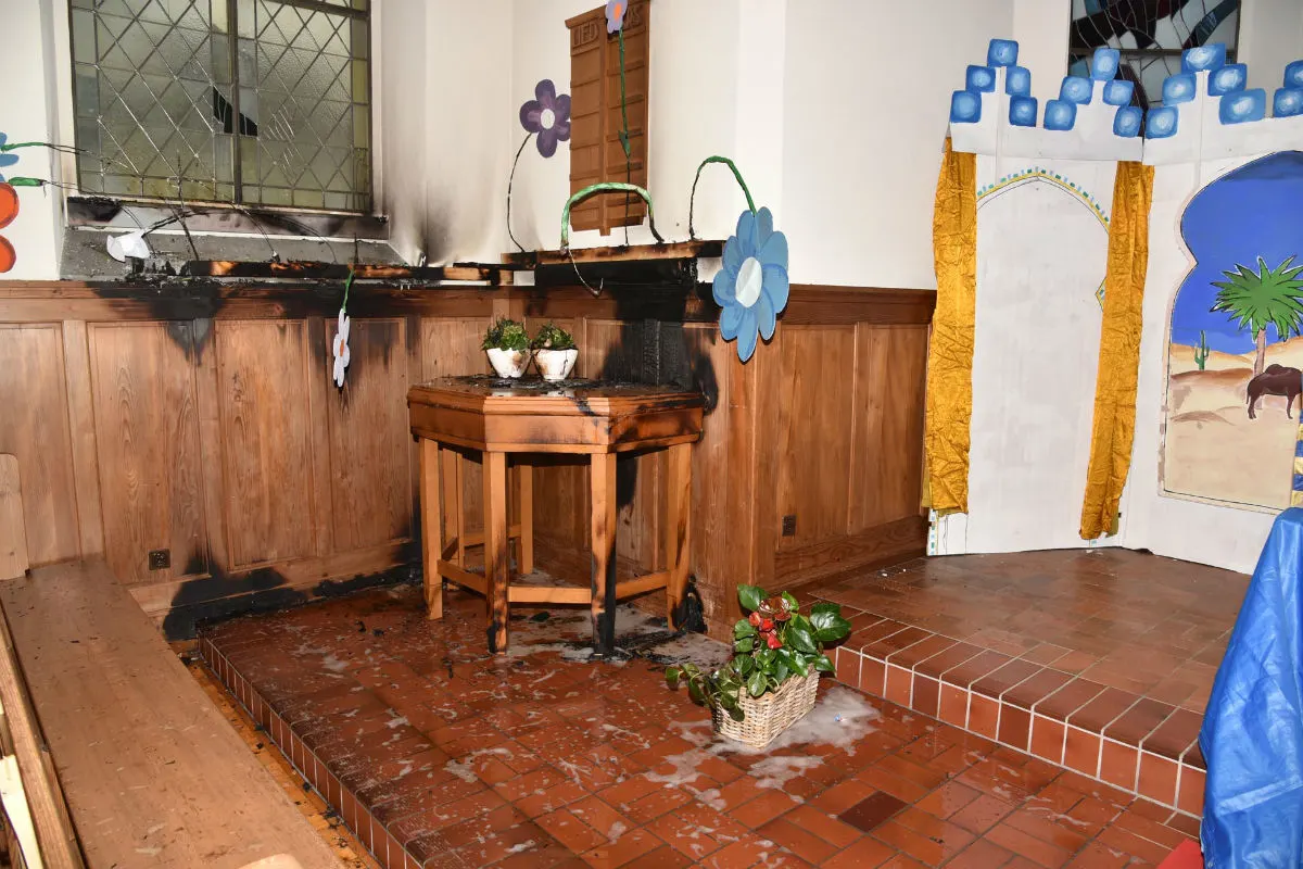 Brunnen SZ - Brand in der Kirche
