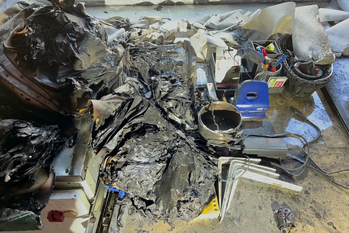 St.Gallen - Brand eines E-Scooter Akkus 