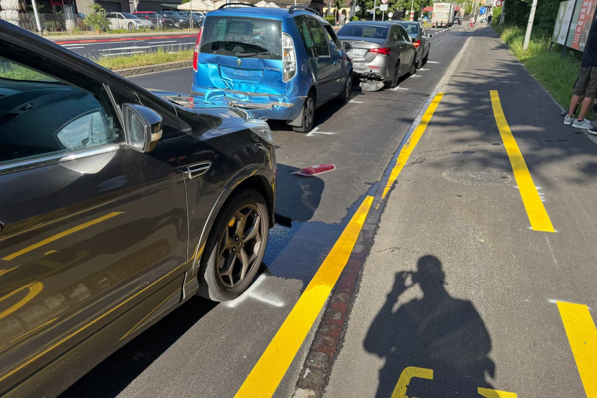 St.Gallen – Unfall im Feierabendverkehr mit vier Autos