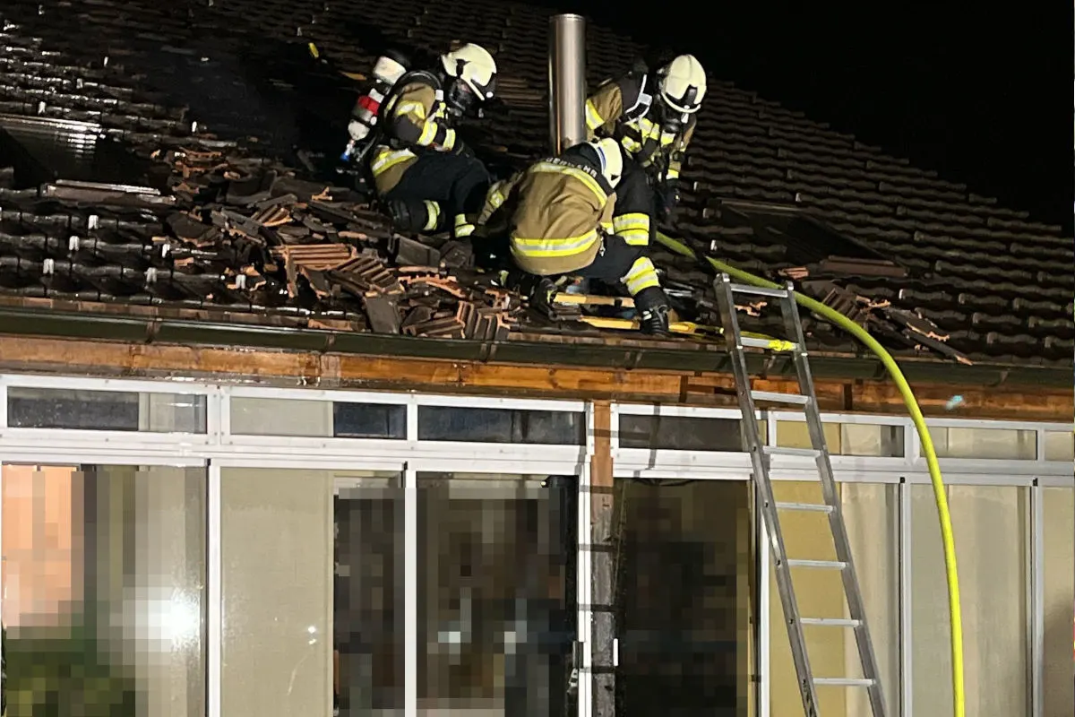 Günsberg SO – Einfamilienhaus in Brand geraten