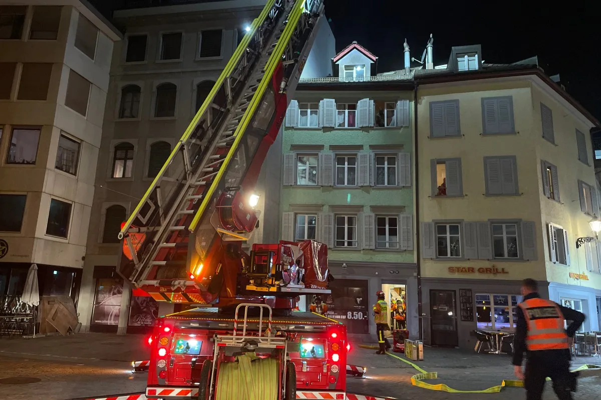 Stadt St. Gallen - Brand in Innenstadt