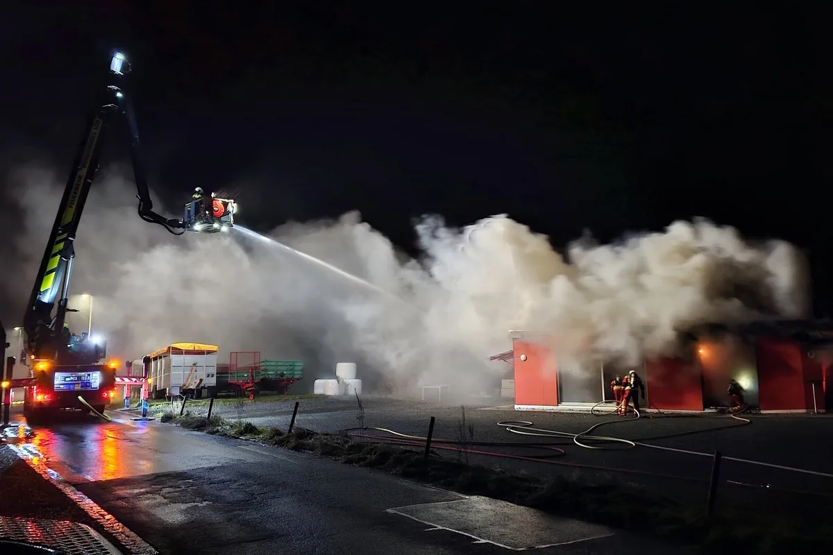 Sevelen SG - Enormer Sachschaden nach Brand 