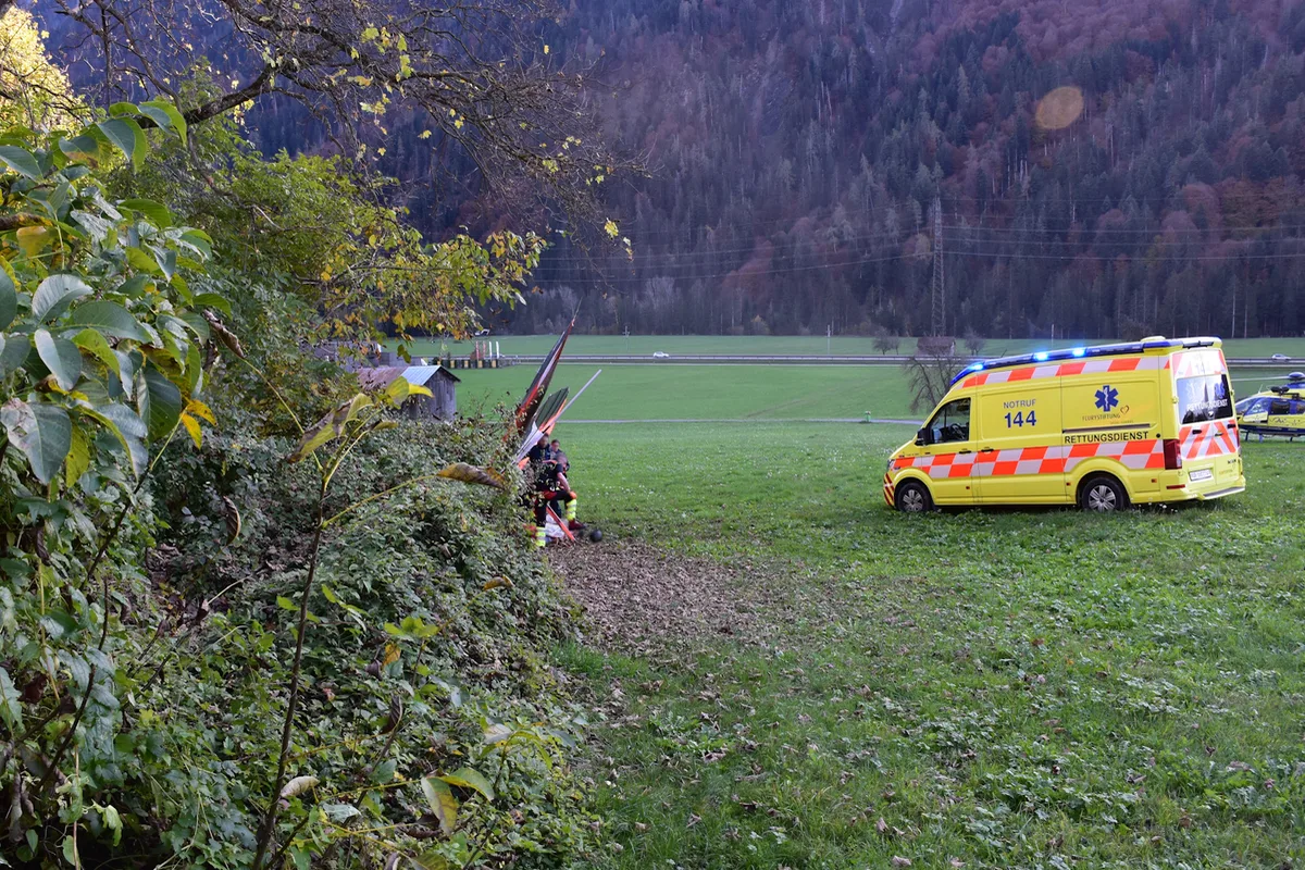 Schiers GR – Deltasegler abgestürzt und schwer verletzt
