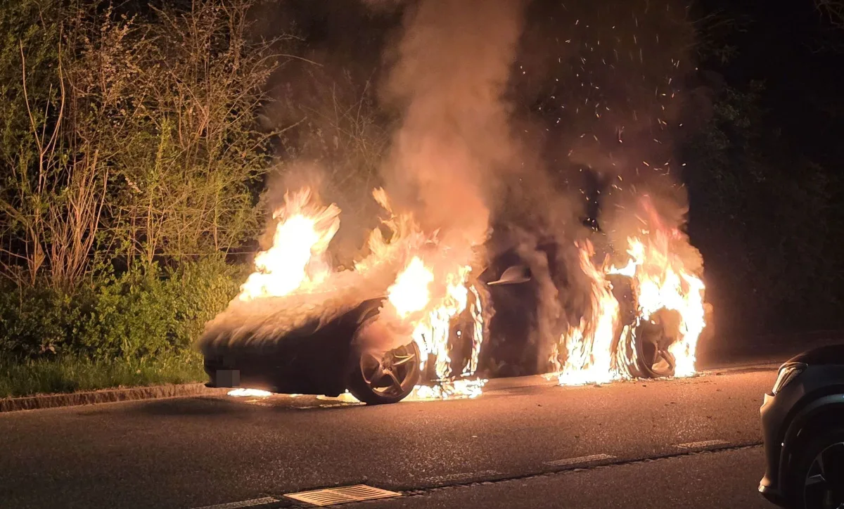 Brand in Gerlafingen SO – Auto erleidet Totalschaden
