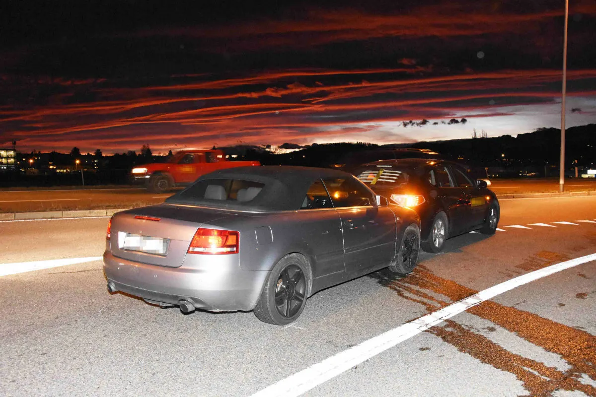 Gossau SG - Auffahrunfall bei Autobahnausfahrt