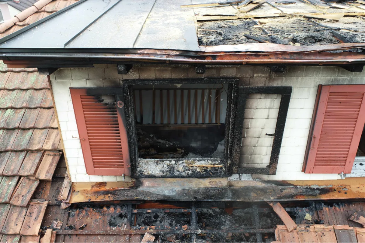  St.Gallen - Dachwohnung in Brand geraten
