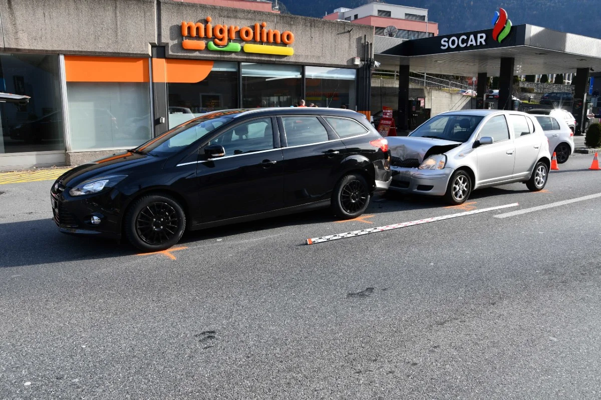 Sachschaden in Chur GR - Autofahrer verursacht Auffahrunfall