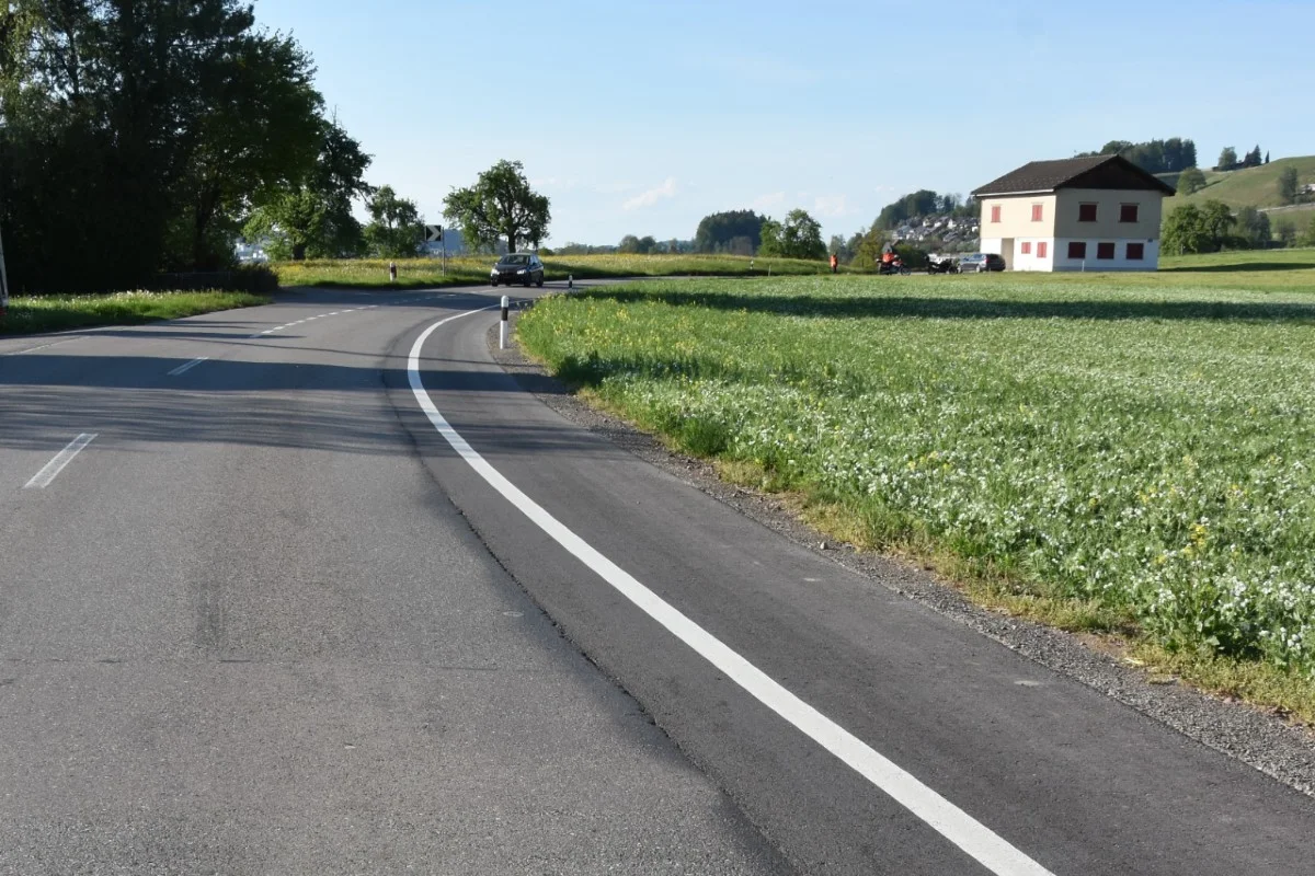Ganterschwil SG - Selbstunfall mit Motorrad
