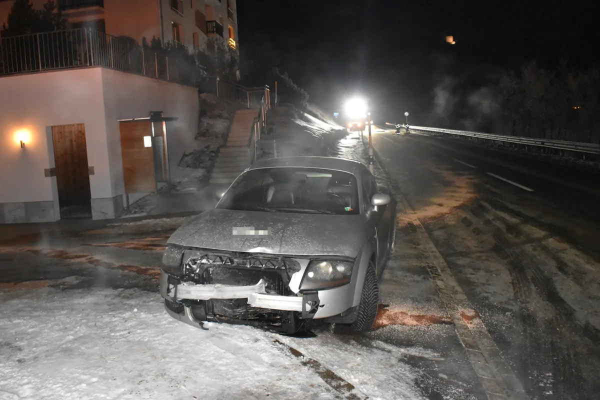 La Punt Chamues-ch GR – Atemlufttest nach Unfall positiv 