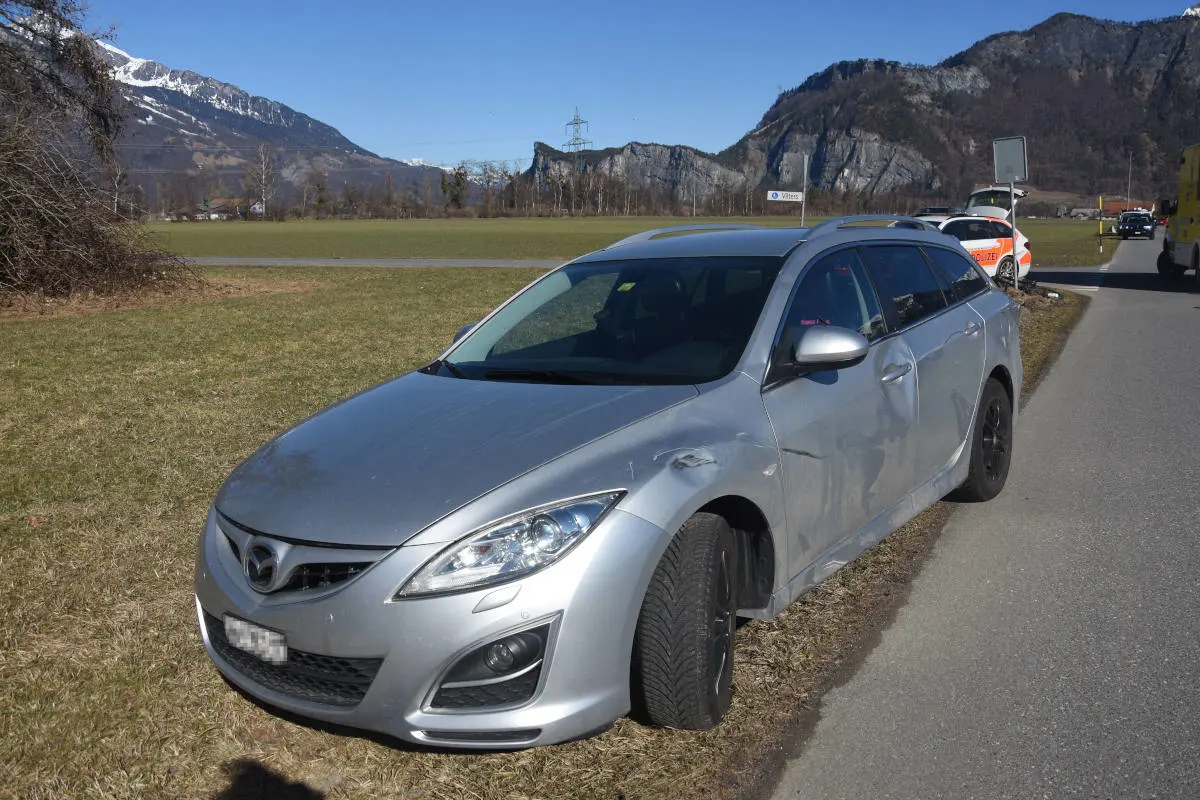 Bad Ragaz SG – Velofahrer bei Kollision unbestimmt verletzt