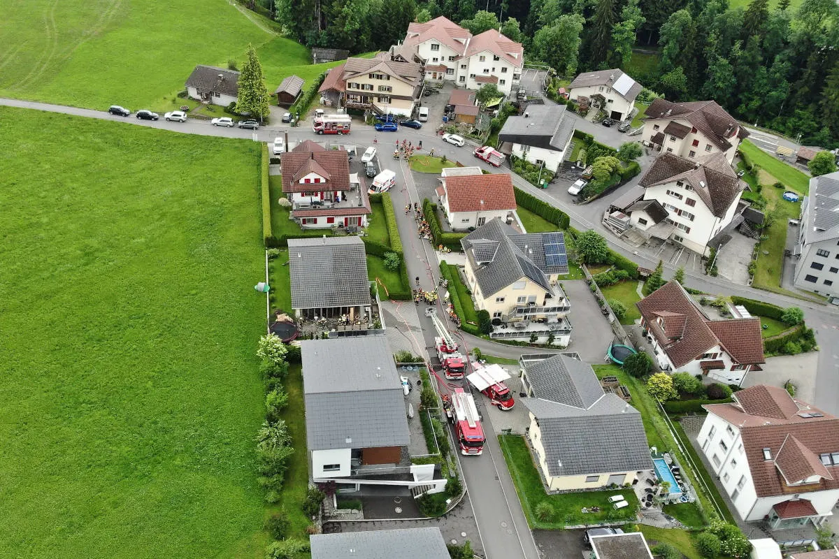 Oberägeri ZG – Brand im Wintergarten
