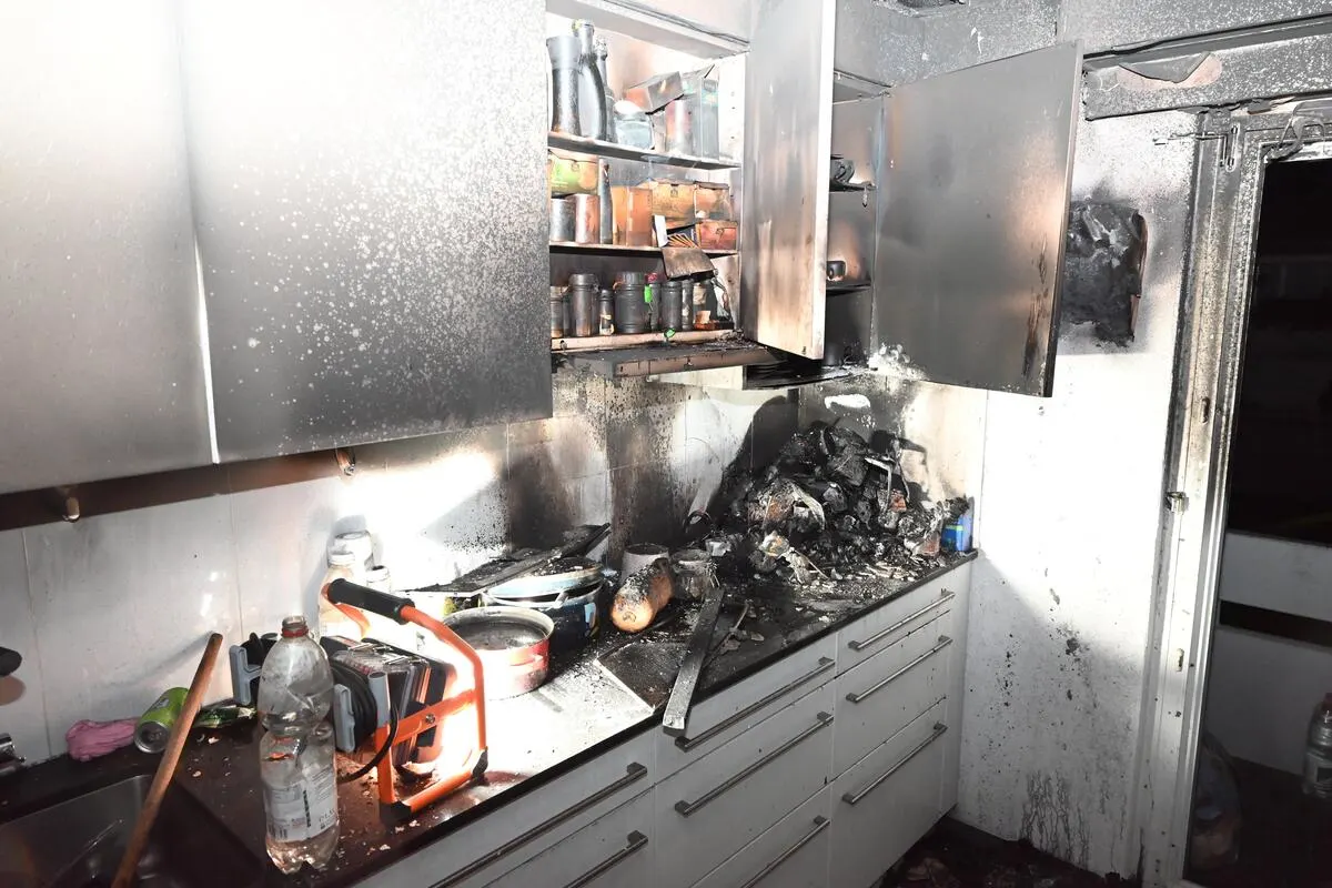 Gossau SG - Küchenbrand in einem Mehrfamilienhaus 