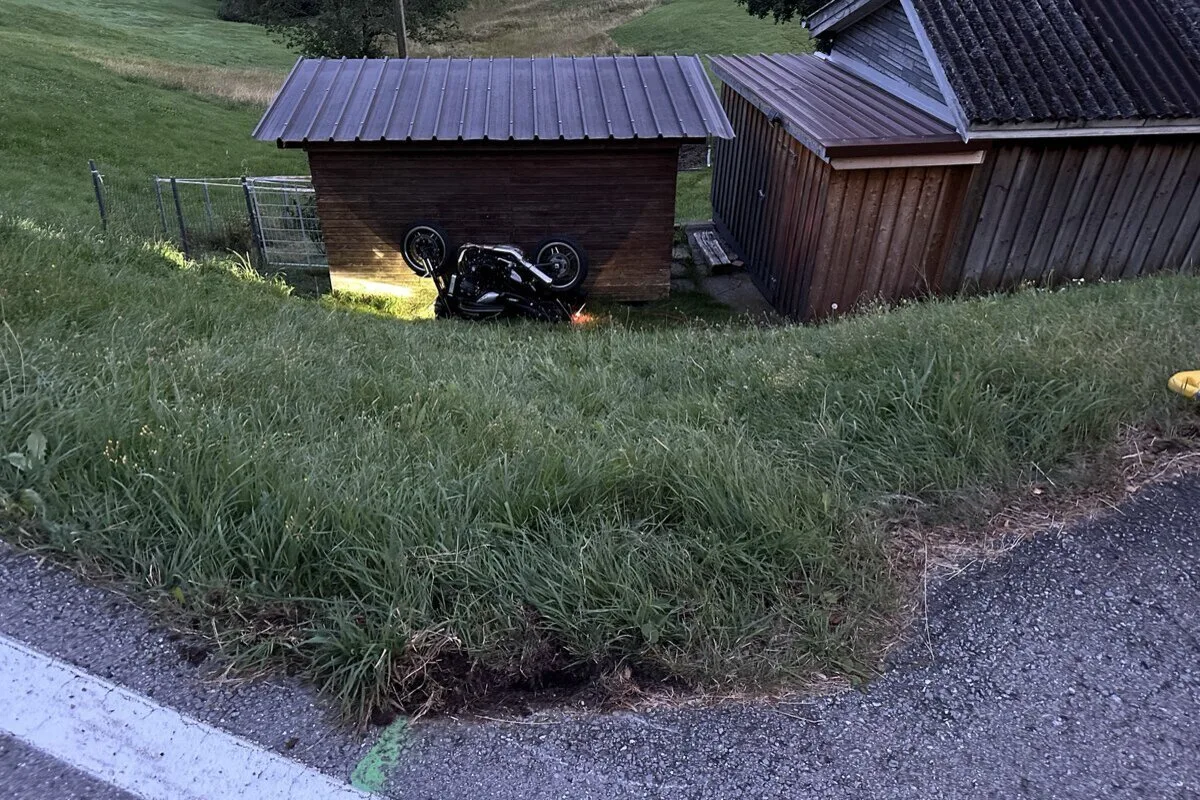 Schwellbrunn AR - Hund verstirbt nach Kollision mit Motorrad