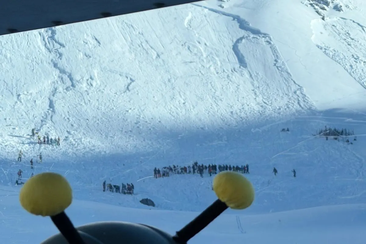 Davos GR – Suchaktion nach Lawinenabgang