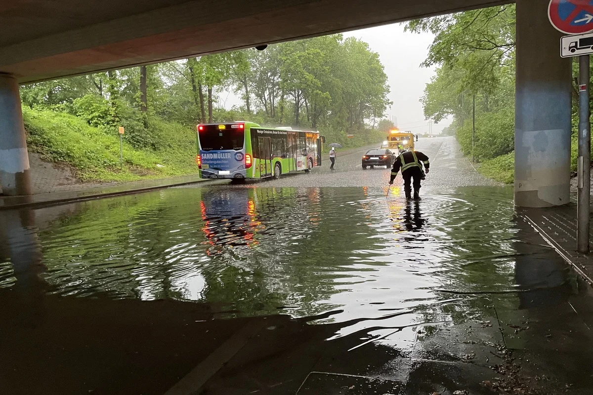 Unwetter sorgt für großes Chaos in Bad Salzuflen