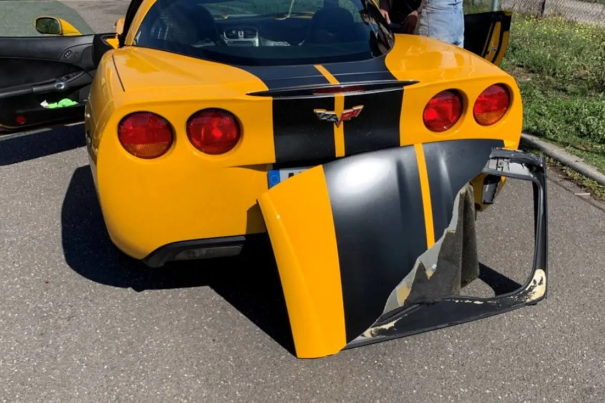 A65 Edesheim – Hardtop von Sportwagen verloren