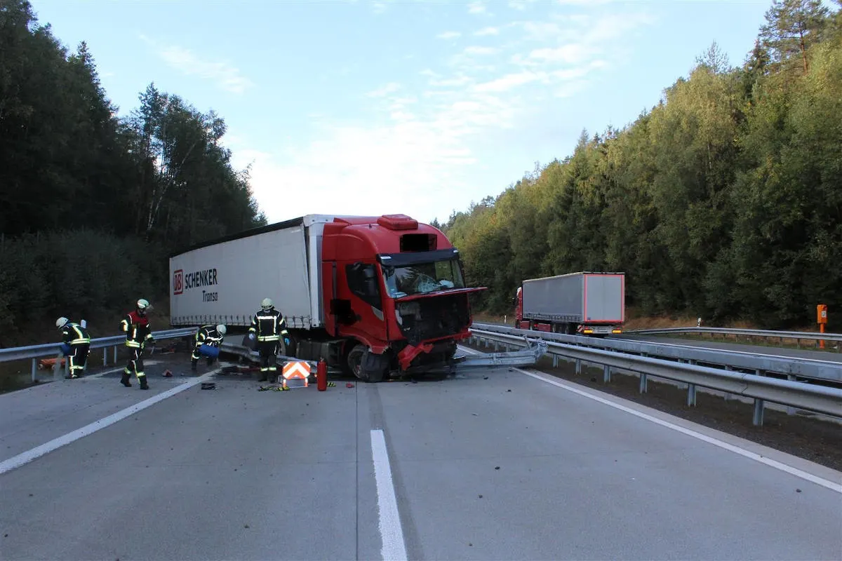Schweich – LKW-Unfall A1 bei Reinsfeld