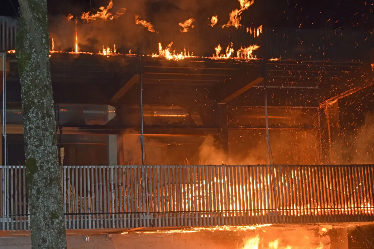 Luzern LU - Terrassenbrand bei Restaurant