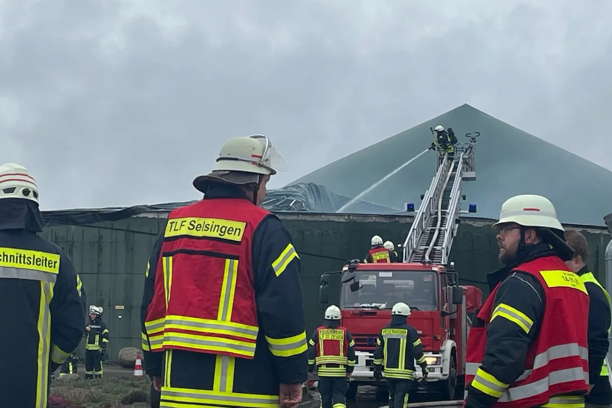 Lavenstadt - Feuer in Biogasanlage