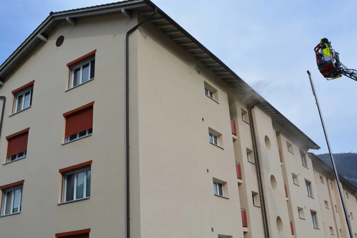 Chur GR - Küchenbrand in Mehrfamilienhaus