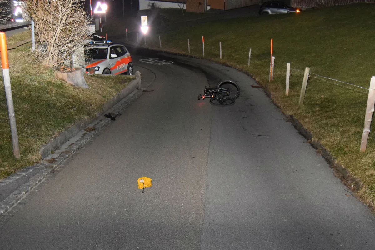 Trogen AR - Velofahrer verletzt aufgefunden