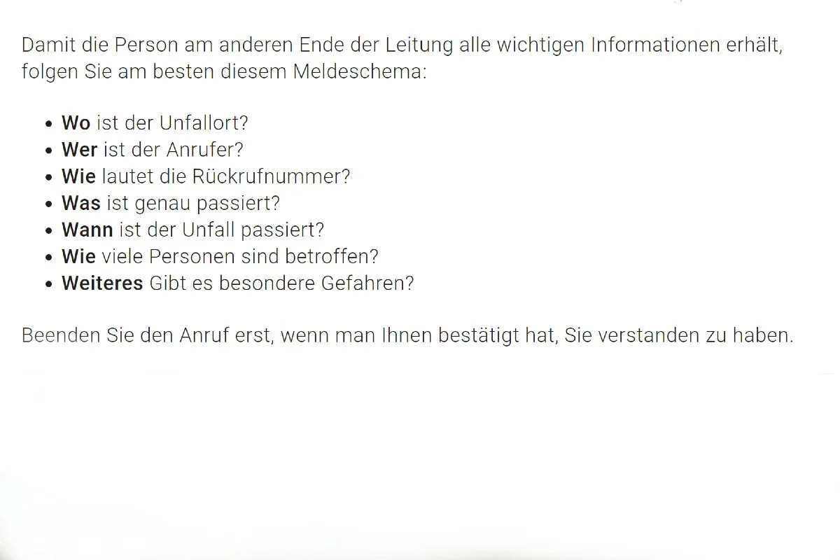 Erste Hilfe - Das sollte man wissen