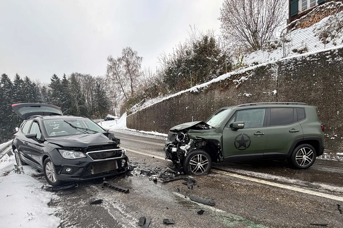 Schweizersholz TG – Zwei Autofahrerinnen bei Frontalkollision verletzt
