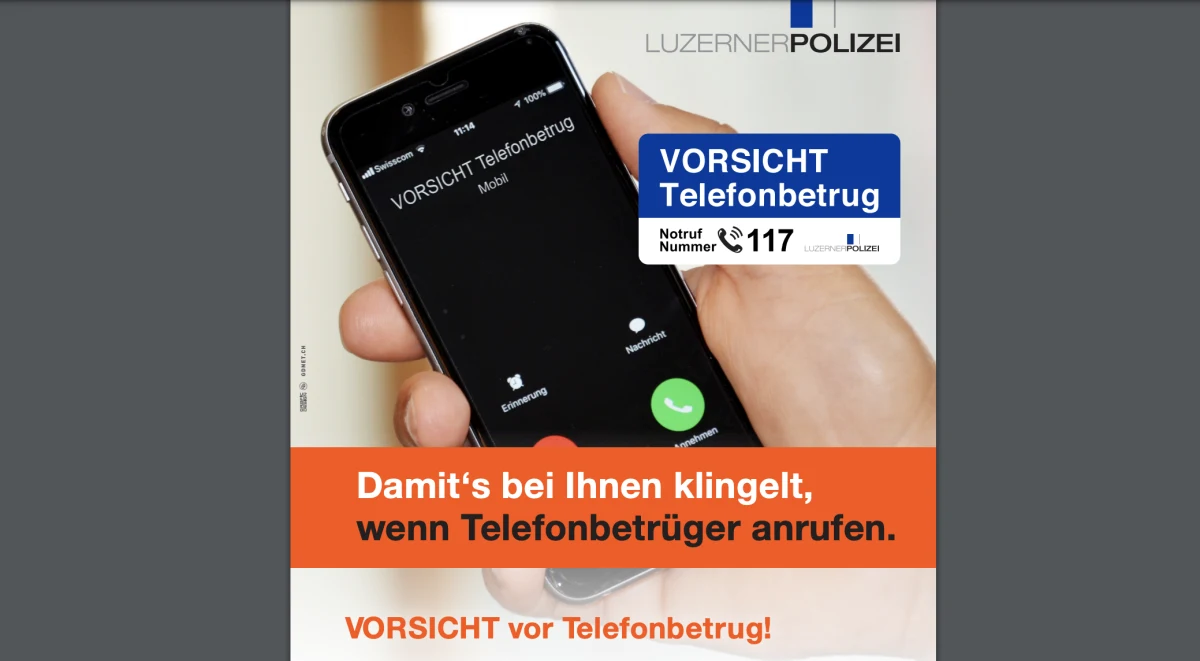 Kanton Luzern - Mutmasslicher Betrüger festgenommen