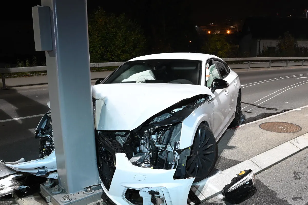 Inwil LU – Vier Verletzte bei Selbstunfall