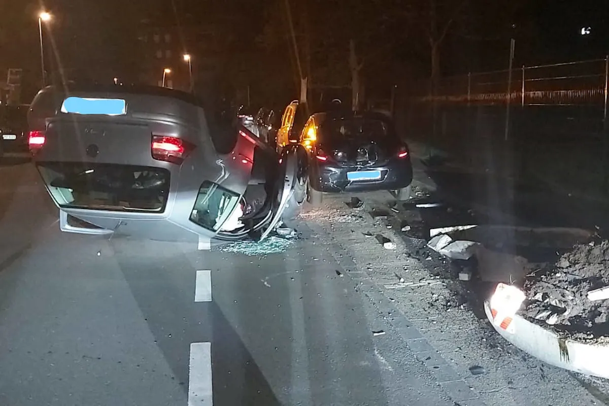 Monheim – PKW überschlug sich mitten in der Nacht