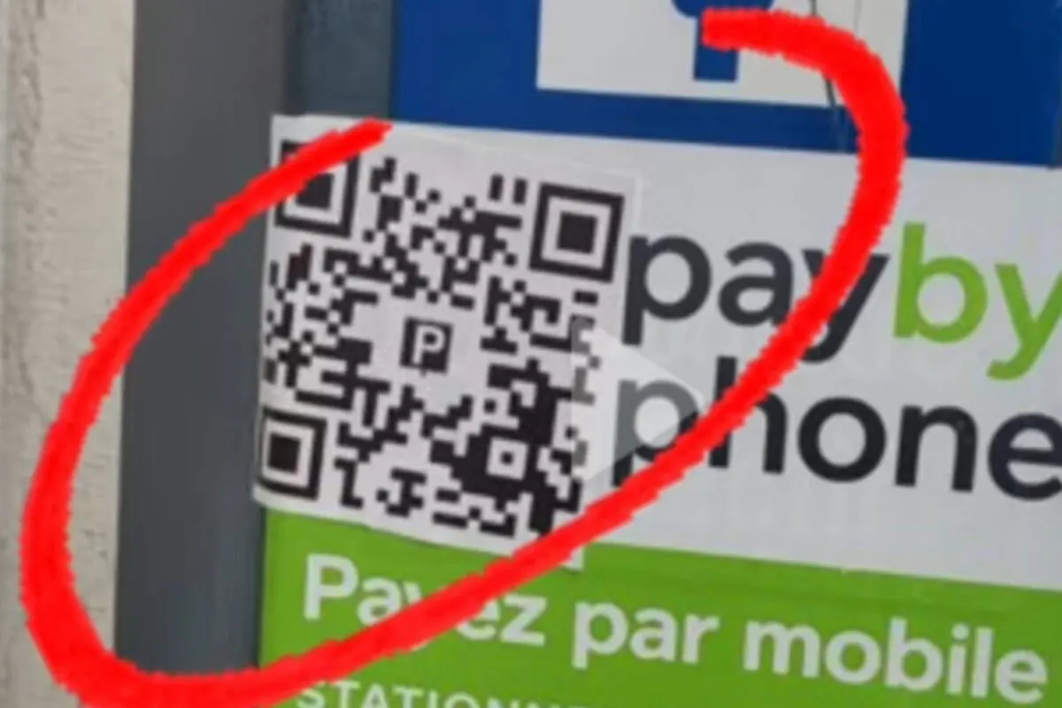 Betrügerischer "QR-Code" auf Parkuhren