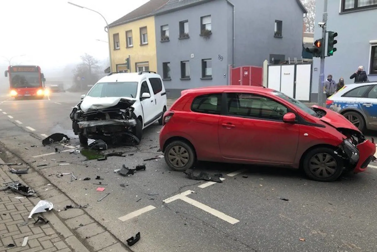 Unfall in Worms – Verkehrsunfall mit einer verletzten Person