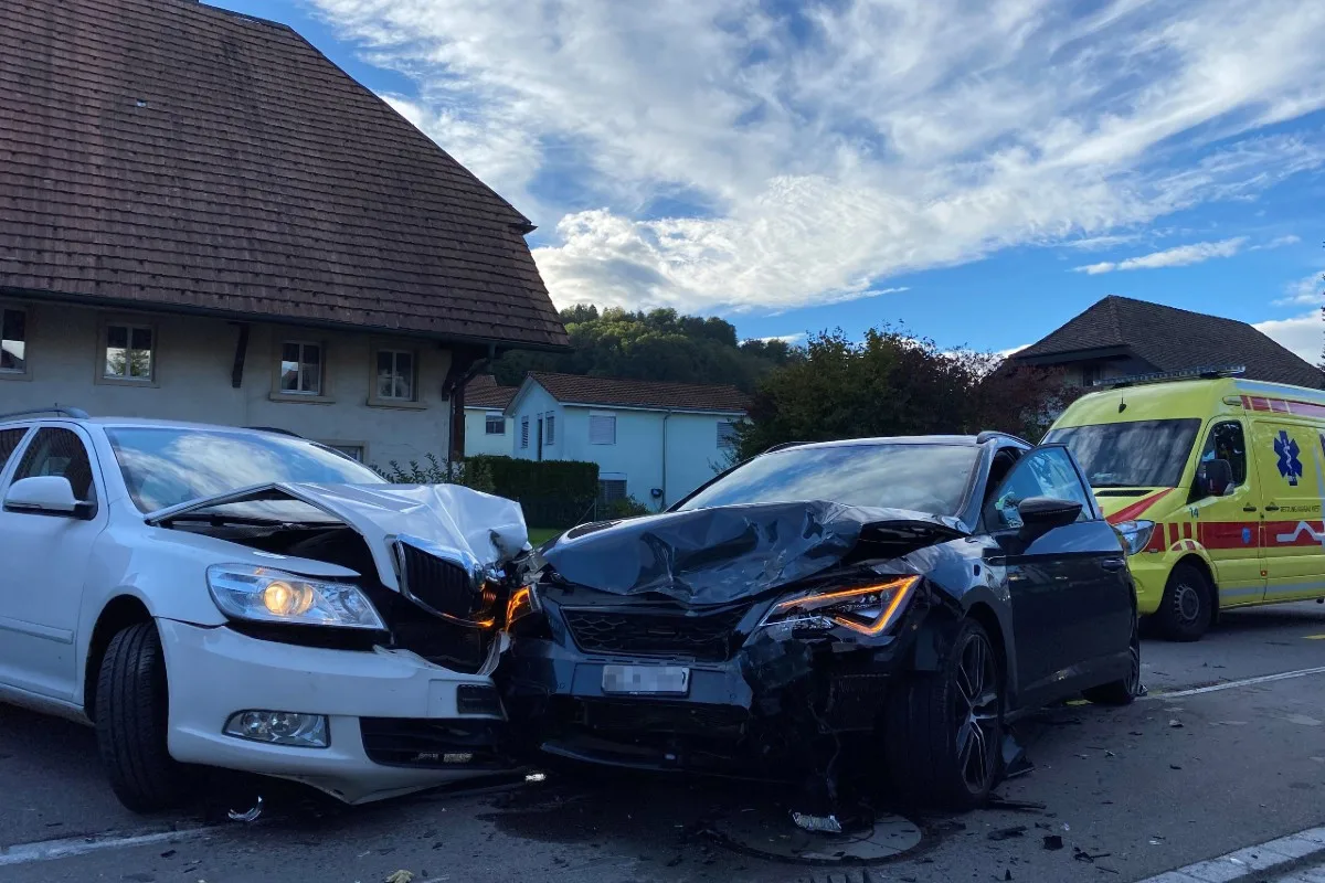 Verkehrsunfall in Schafisheim AG - Frontalkollision fordert zwei Verletzte