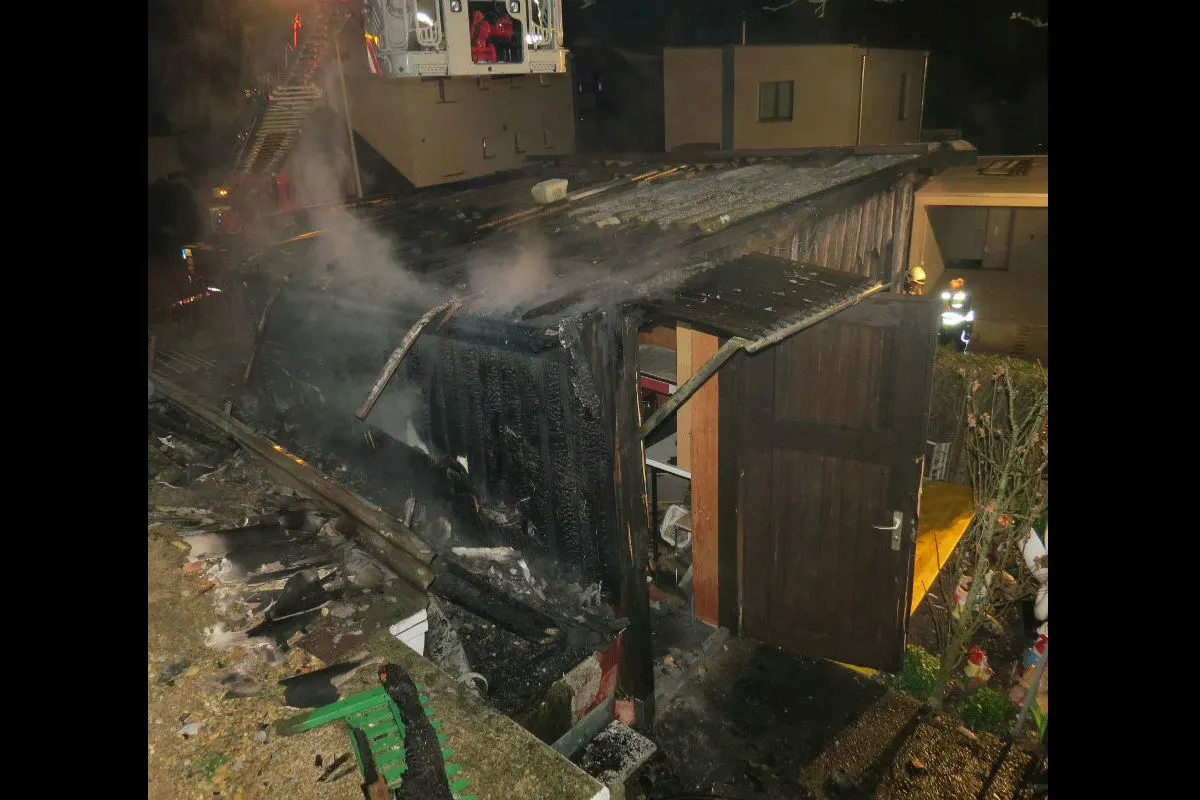 Frick AG - Gartenhaus fängt Feuer - Zeugenaufruf