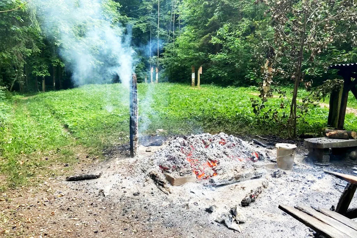 Mettlen TG – Holzbeige in Brand