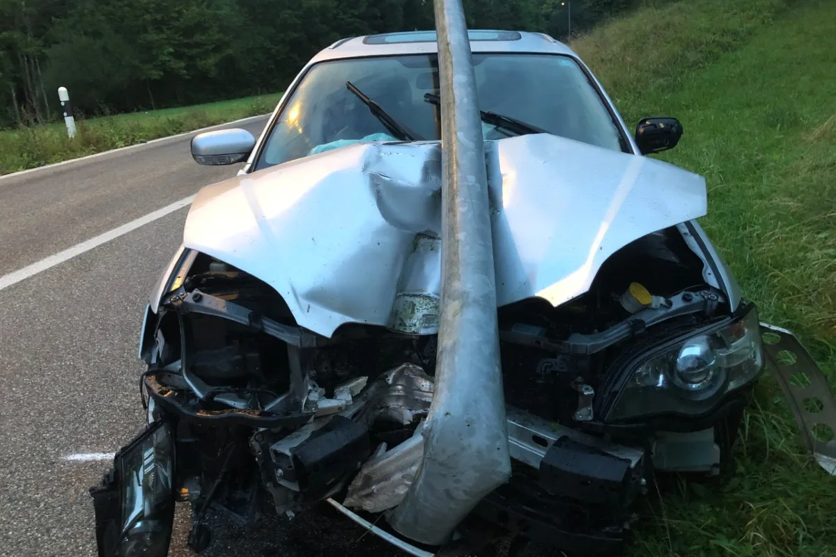 Selbstunfall in Frauenfeld TG - Alkoholisiert und trotz Führerausweisentzug  im Auto unterwegs