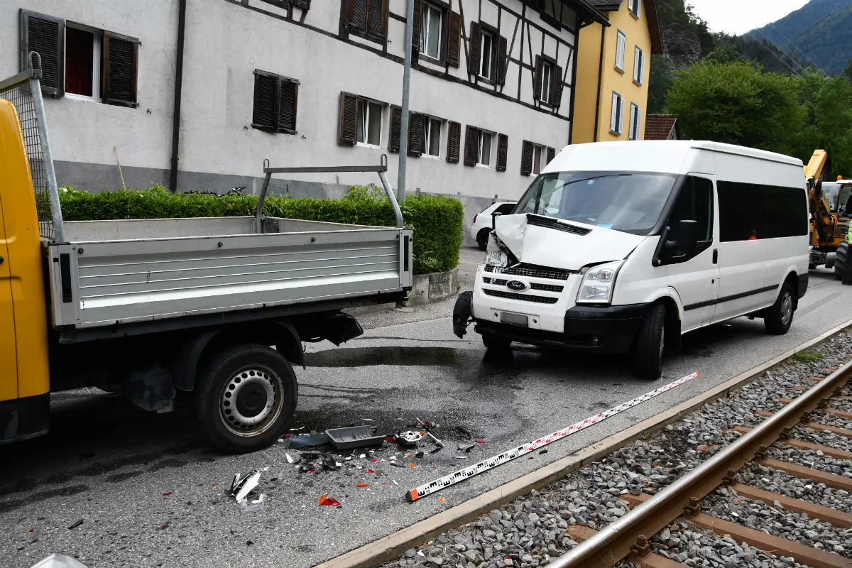 Chur GR - Auffahrkollision mit grossem Sachschaden