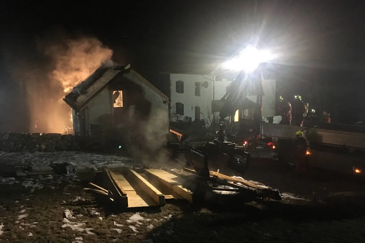 Paspels GR - Brand in Saunahaus ausgebrochen