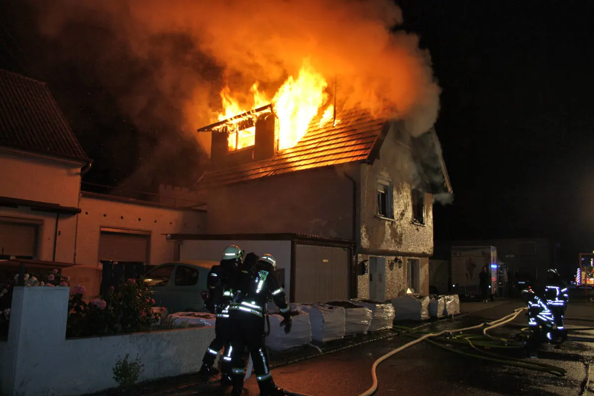 Herbertingen – Eine Person vermisst nach Wohnhausbrand