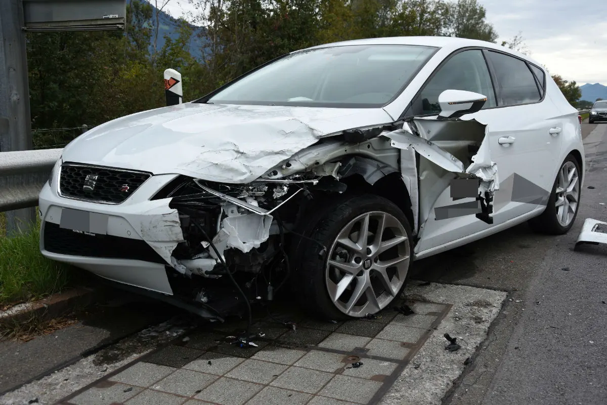 Buchs SG - Auffahrkollision auf der Autobahn