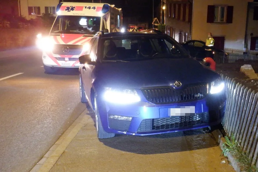 Unfall in Sitterdorf TG - Stark alkoholisiert verunfallt