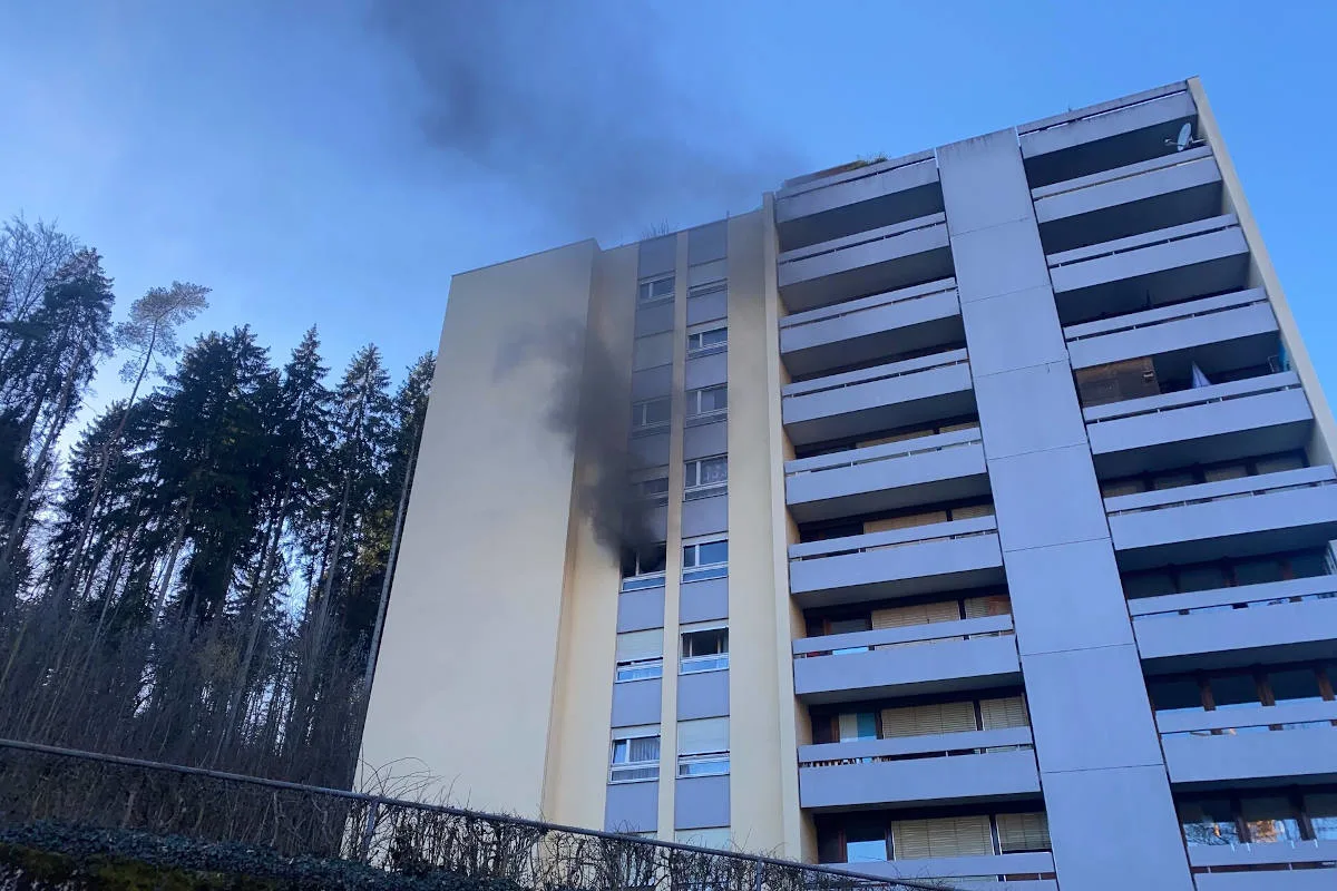 Schaffhausen – Brand in einem Mehrfamilienhaus
