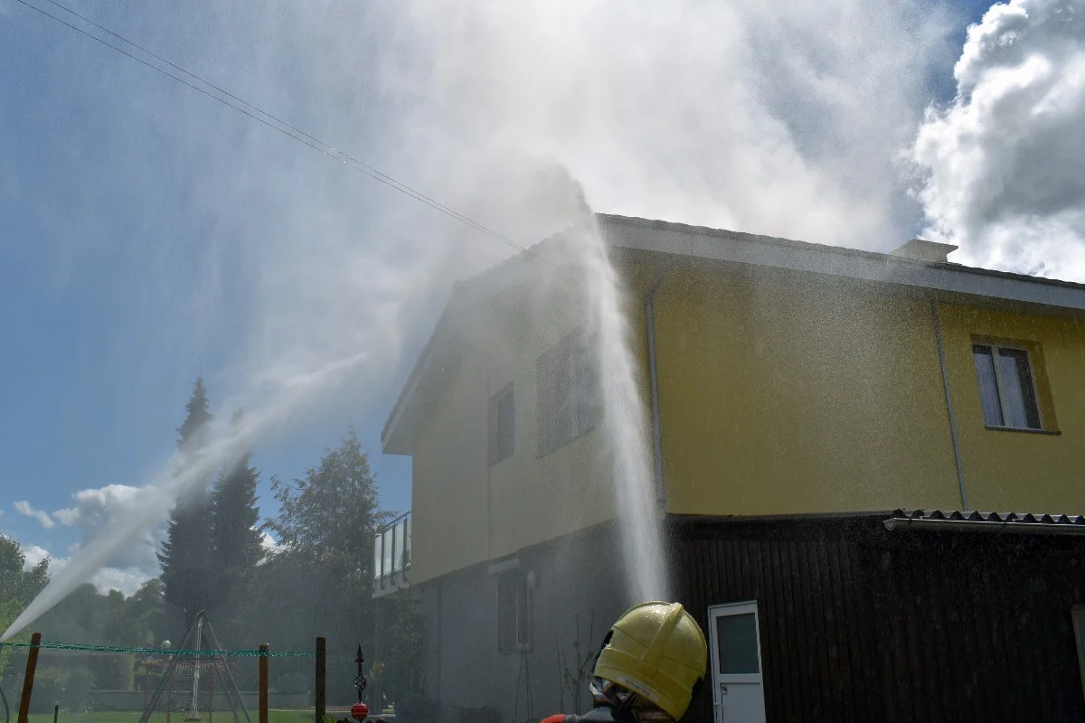 Brand eines Einfamilienhauses in Beromünster LU