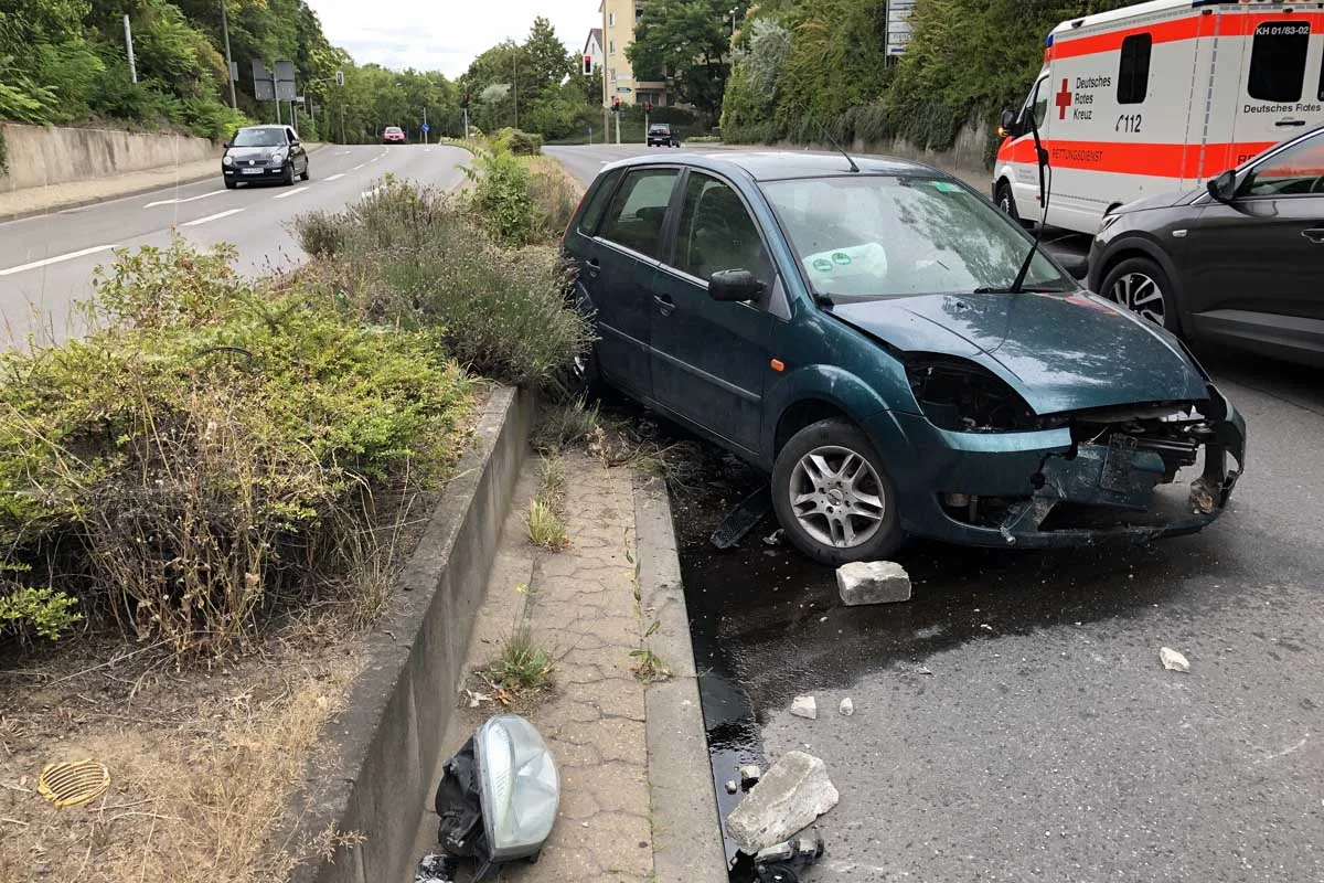 Bad Kreuznach - Unfall auf der Gensinger Straße