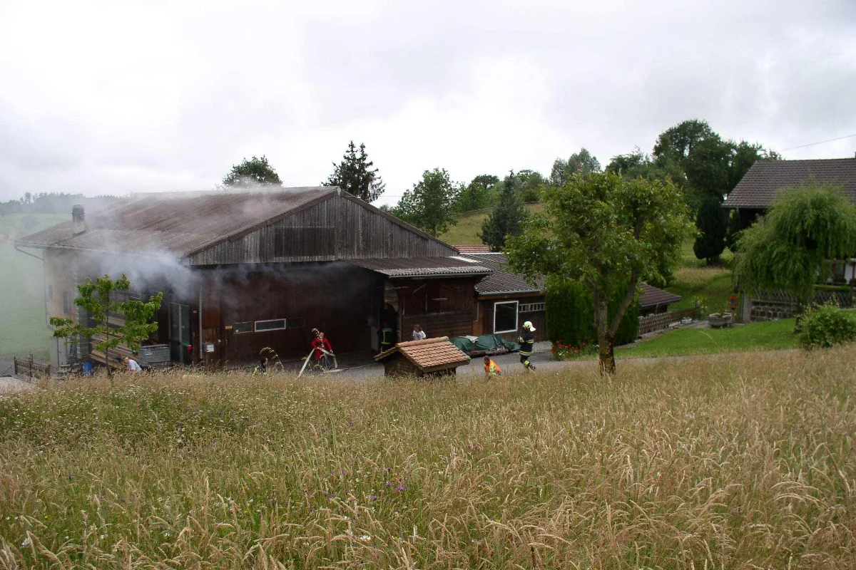 Brandausbruch in Schreinerei in Rechthalten